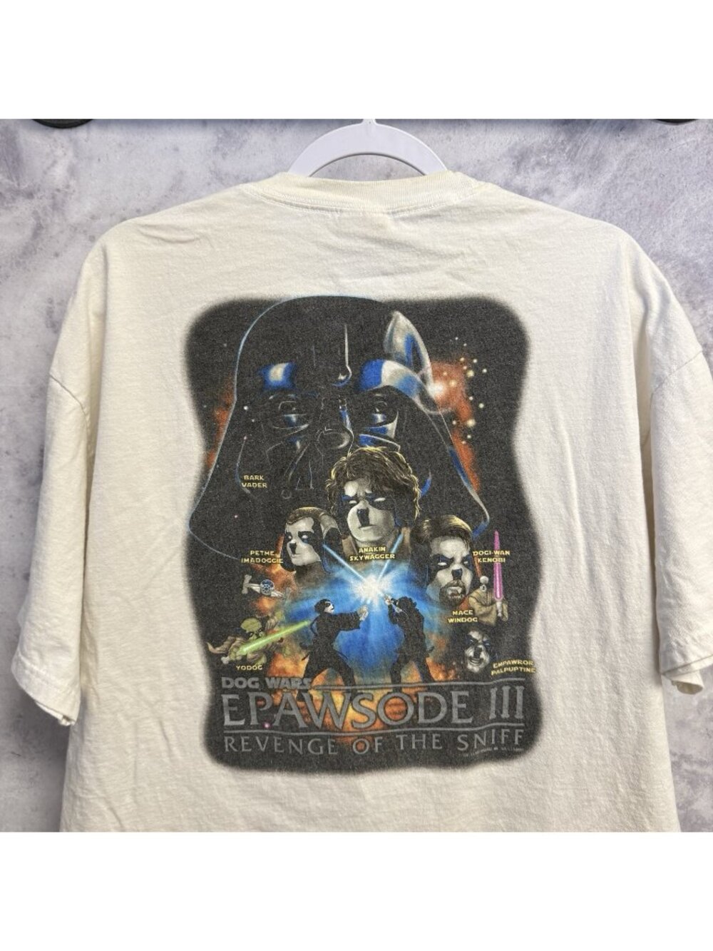 Vintage Big Dogs Star Wars Epawsode 3 T Shirt Mens XL Y2K 2005